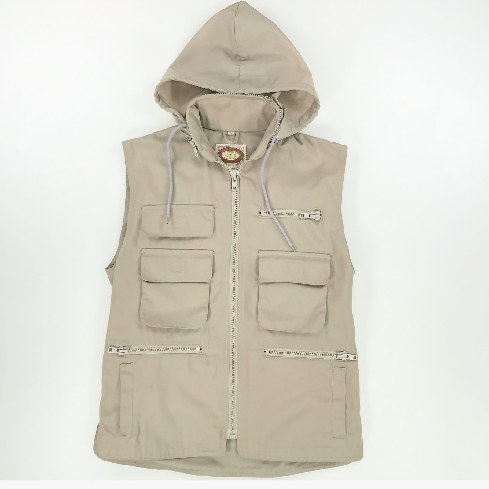 【中古】Banana Republic | バナナリパブリック ベスト バナナリパブリック 80年代 旧タグ バナナタグ フード収納 ポリコットン フィッシングベスト ハンティングベスト カメラマンベスト ベージュ XS 表記 ベージュ サイズ:XS【加古川物流】