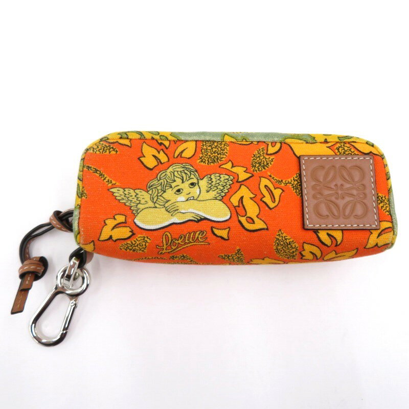 【中古】LOEWE | ロエベ イビザ パウラズ ペンケース その他小物 オレンジ【瀬戸大橋店】