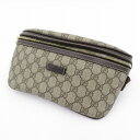 【中古】GUCCI | グッチ GGスプリーム ウエストバッグ 233269・520981 ベージュ【瀬戸大橋店】