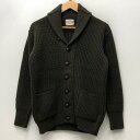 【中古】BONCOURA | ボンクラ Shawl Collar Cardigan セーター オリーブ サイズ:38【加古川店】