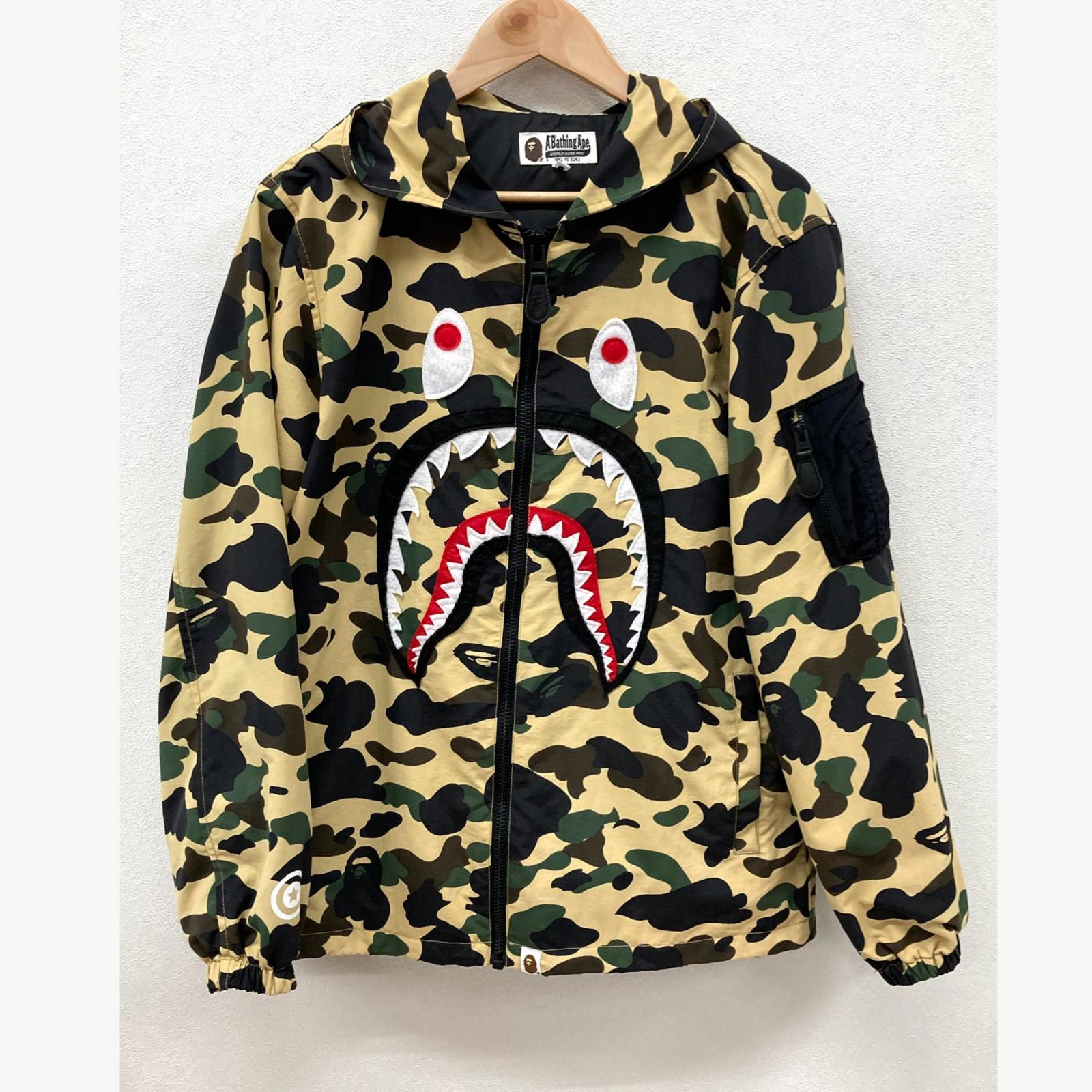 A BATHING APE シャークフード(ナイロン生地?) 楽天市場】アベイシングエイプ シャーク パーカー(素材(生地