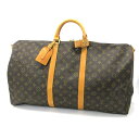 【中古】LOUIS VUITTON | ルイ・ヴィトン モノグラム キーポルバンドリエール55 ボストンバッグ M41414 ブラウン【三重本店】