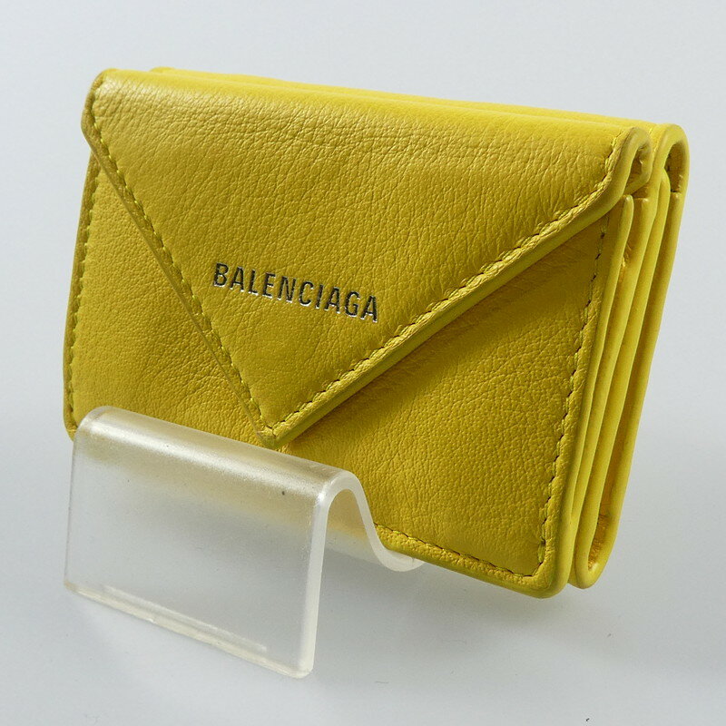 【中古】BALENCIAGA | バレンシアガ ペーパー 三つ折り財布 391446【姫路東店】