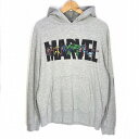 【中古】EXAMPLE | イグザンプル ×MARVEL×バーニーズニューヨーク プルオーバーパーカー グレー【倉吉店】