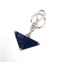 【中古】PRADA | プラダ メタルキーリング キーホルダー 2PS057 ネイビー【瀬戸大橋店】(4)