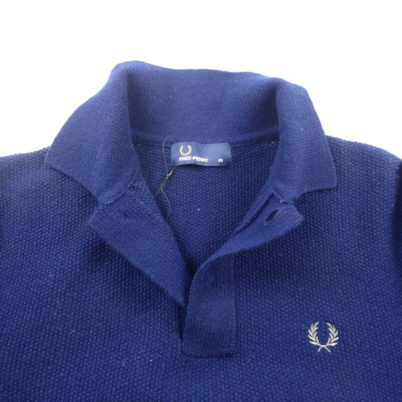 【中古】FRED PERRY | フレッドペリー ポロシャツ F3179 ネイビー サイズ：XS【姫路東店】