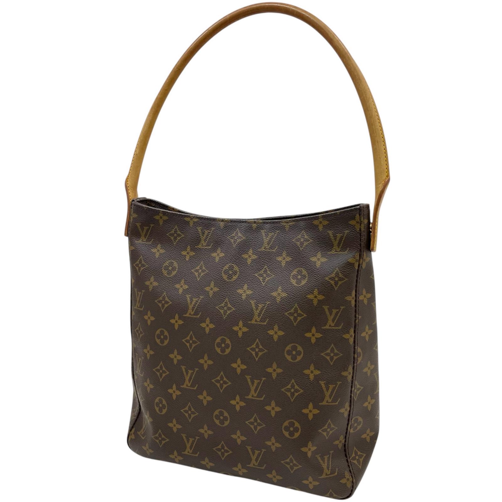 【中古】LOUIS VUITTON | ルイ・ヴィトン ルーピングGM モノグラム トートバッグ ワンショルダー M51145 ブラウン【尾張小牧店】