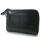 【中古】LIDNM Llife | リドム ライフ SOFT STEER CARD CASE ソフトステアカードケース L字ファスナー財布 ブラック【三重本店】