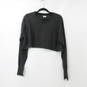 【中古】SEA | シー カシミアショートニット セーター チャコールグレー【姫路東店】(4)