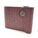【中古】DOUBLES | ダブルス 二つ折り財布 レッド【倉吉店】
