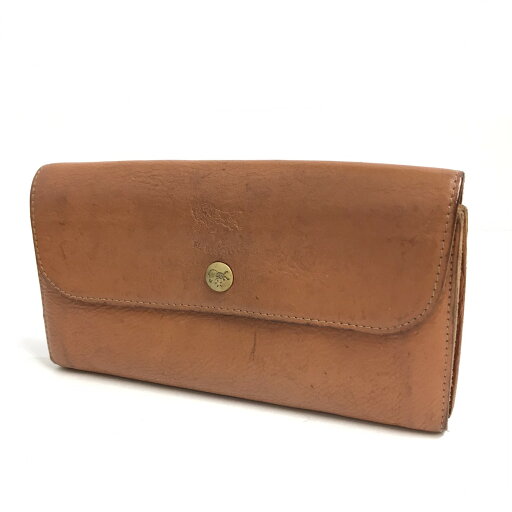 【中古】IL BISONTE | イルビゾンテ レザー 二つ折り長財布 長財布 C0842 ブラウン【倉吉店】 【中古】IL BISONTE | イルビゾンテ レザー 二つ折り長財布 長財布 C0842 ブラウン【倉吉店】
