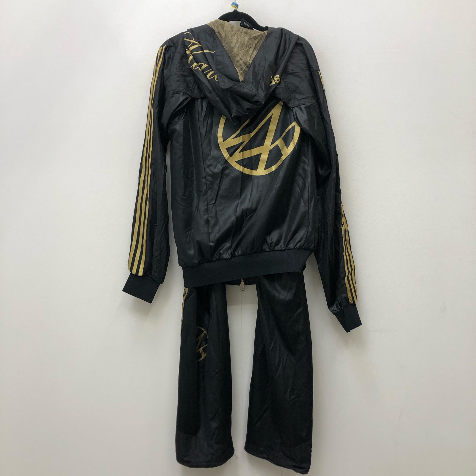 【中古】 ×adidas 黒金 セットアップ ブラック サイズ:M【加古川店】