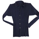 【中古】ISSEY MIYAKE | イッセイミヤケ 長袖シャツ PP05-JJ001 ネイビー サイズ:4【加古川物流】(4)