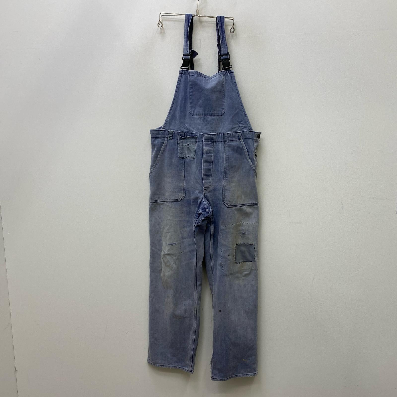 【中古】VINTAGE衣料 | ヴィンテージイリョウ モールスキンオーバーオール オーバーオール ブルー【加古川店】