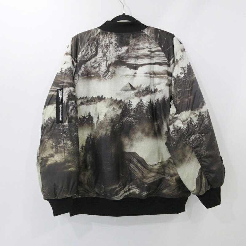 【中古】reversal | リバーサル POLARTEC BIG SILHOUETTE FLIGHT JACKET ミリタリージャケット RV22AW301 ブラック サイズ：L【姫路東店】