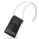 【中古】 TENDER PERSON テンダーパーソン ポーチ チェーン ショルダーバッグ - ブラック【瀬戸大橋店】