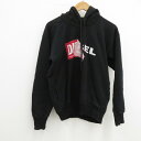 【中古】DIESEL | ディーゼル パーカー - ブラック サイズ:XS【瀬戸大橋店】