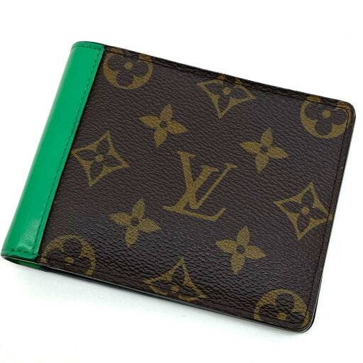 【中古】LOUIS VUITTON | ルイ・ヴィトン ミュルティプルマカサー 二つ折り財布 M81537 ブラウン×グリーン【尾張小牧店】 【中古】LOUIS VUITTON | ルイ・ヴィトン ミュルティプルマカサー 二つ折り財布 M81537 ブラウン×グリーン【尾張小牧店】