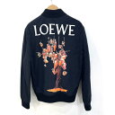 【中古】LOEWE | ロエベ バックプリント ボンバージャケット H2288640TW ブラック サイズ:44【尾張小牧店】