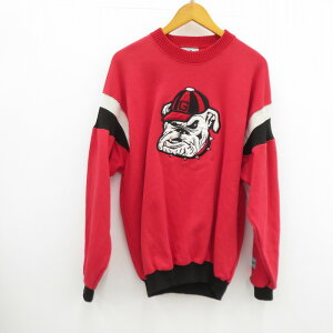 【中古】 the game ジョージタウン大学 スウェット 90s - レッド サイズ:XL【瀬戸大橋店】