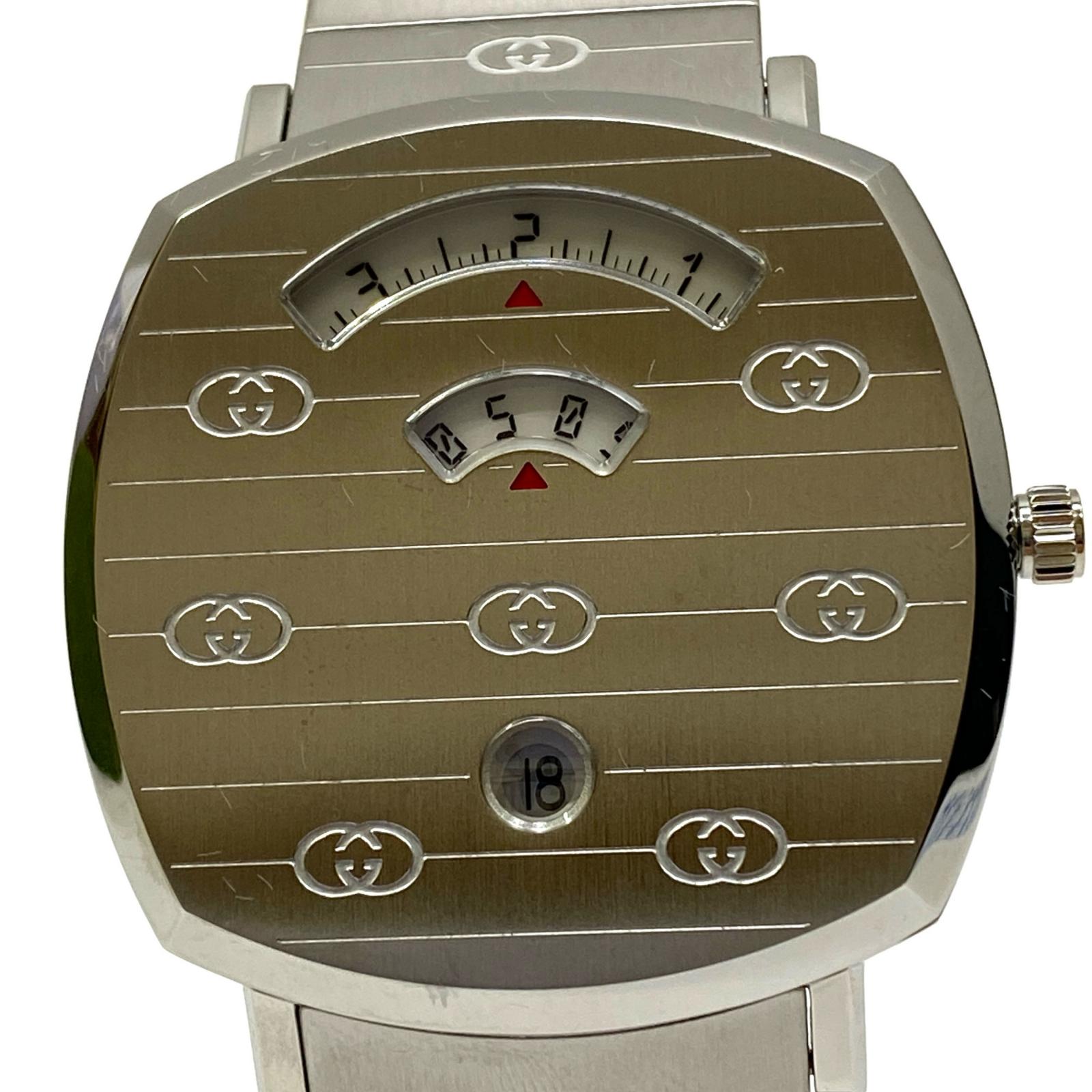 【中古】GUCCI | グッチ グリップ 腕時計 157.3 シルバー【加古川店】