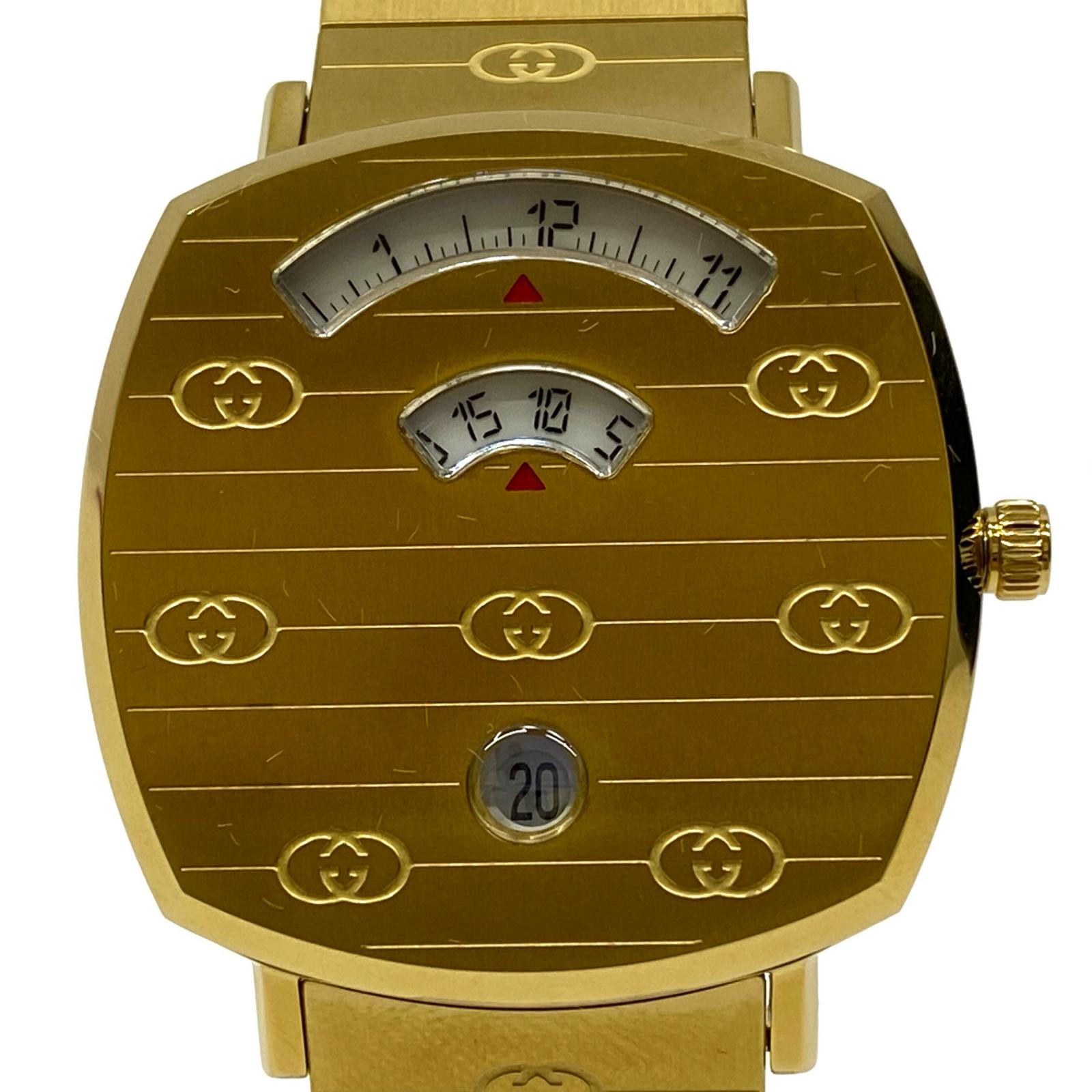 【中古】GUCCI | グッチ グリップ 腕時計 157.4 ゴールド【加古川店】
