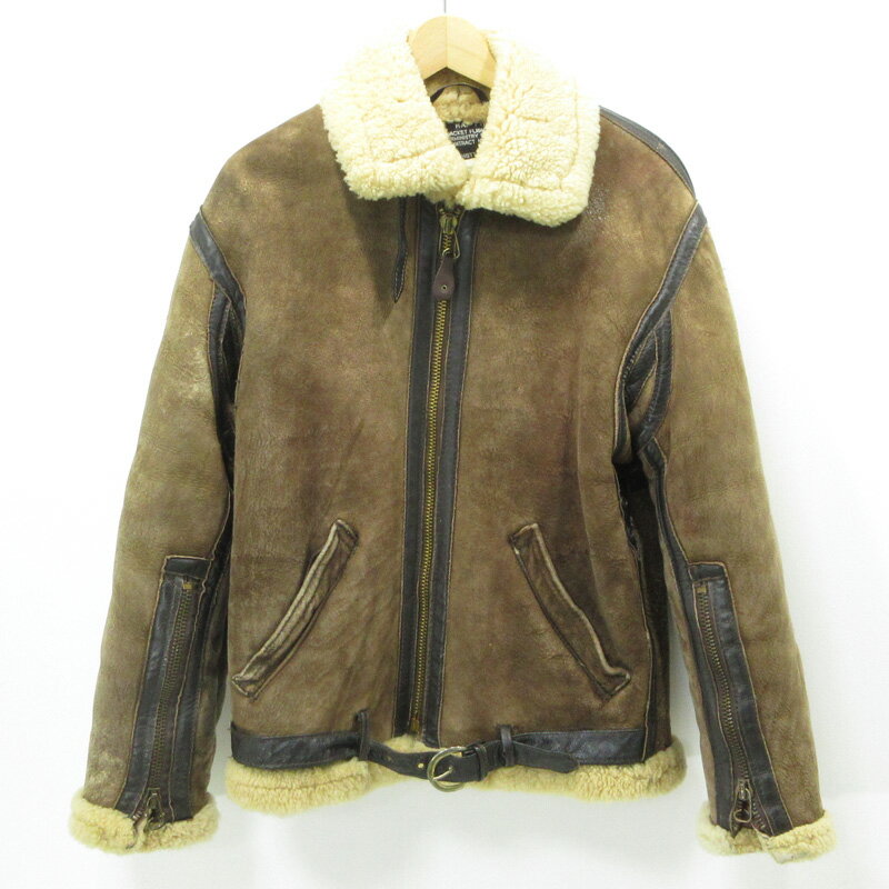Schott B-3 リアルムートン 40 レザー ジャケット USA ブラウン Schott B-3 リアルムートン 40 レザー ジャケット USA ブラウン