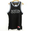 【中古】SAPEur | サプール BASKET TANK TOP タンクトップ A0023-344 ブラック サイズ:L【瀬戸大橋店】