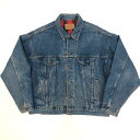 【中古】Levi's | リーバイス デニム 70417-0814 90年代 USA製 70417 4ポケ デニムジャケット 裏 ネル バッファローチェック XL 表記 インディゴ サイズ:XL【加古川物流】(4)