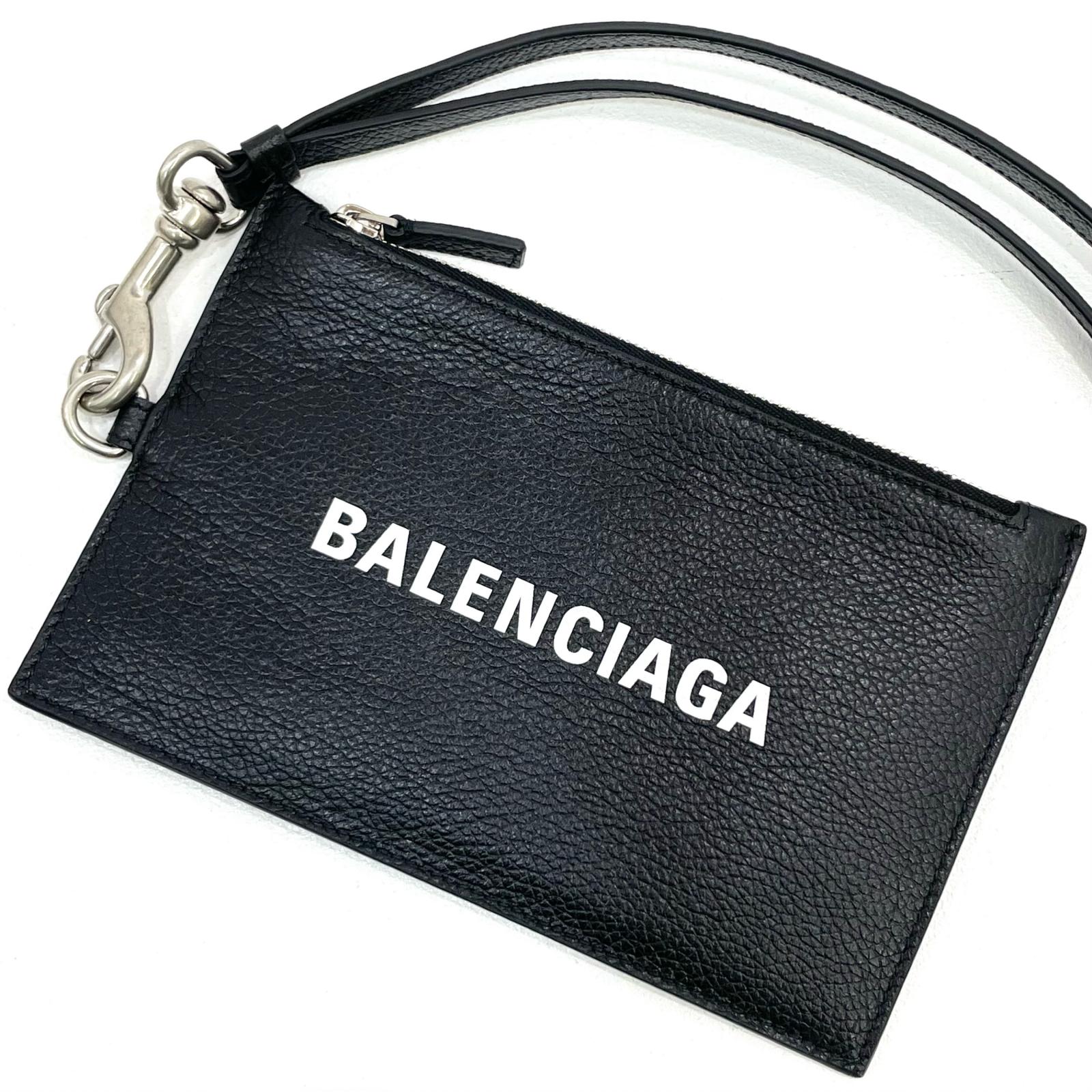 【中古】BALENCIAGA | バレンシアガ コインケース パスケース 616015 ブラック【尾張小牧店】