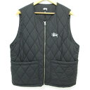 【中古】STUSSY | ステューシー キルティングベスト 115637 ブラック サイズ:S【三重本店】