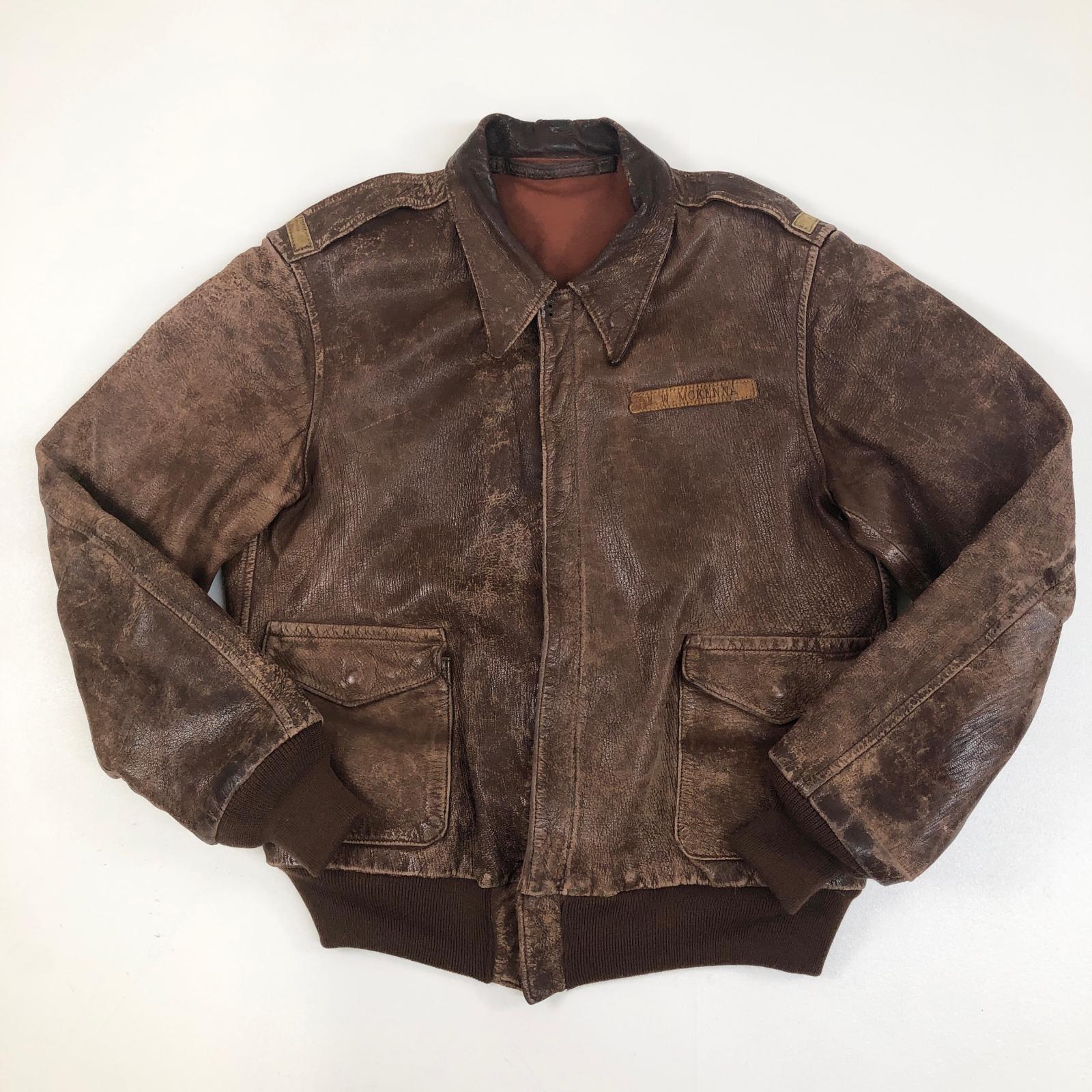 【中古】VINTAGE衣料 | ヴィンテージイリョウ ミリタリーコート U.S.A.A.F. A-2 ブラウン サイズ:M【加古川物流】