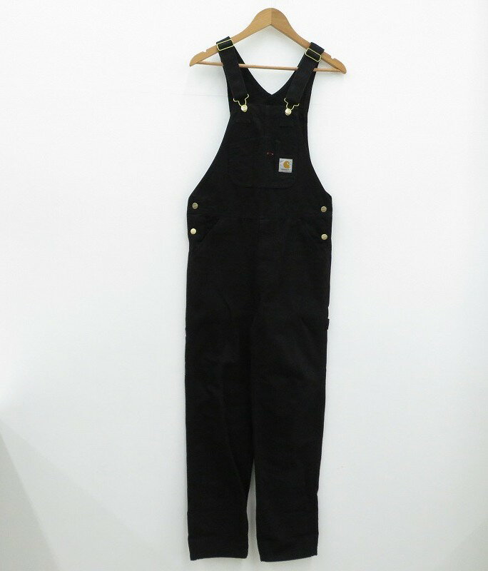 【中古】Carhartt | カーハート BIB OVERALL オーバーオール - ブラック サイズ:28×32【瀬戸大橋店】