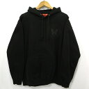 【中古】 FLATLUX | フラットラックス 2PAC プルオーバーパーカー BUTTERFLY2 HOODIE ブラック【三重本店】