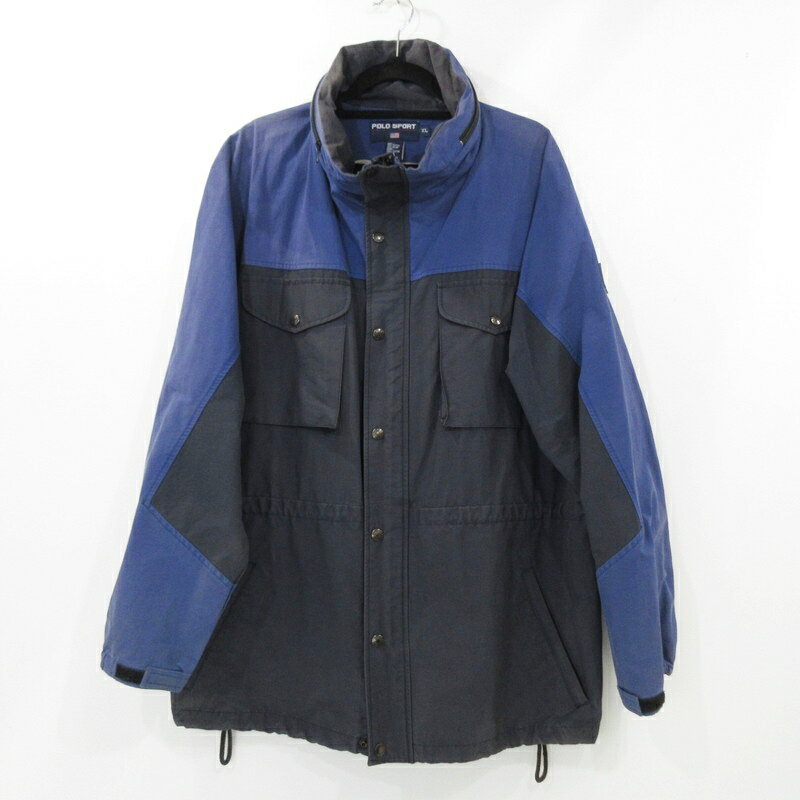 【中古】POLO SPORT RALPH LAUREN | ポロスポーツラルフローレン ナイロンジャケット ネイビー サイズ:XL【姫路東店】