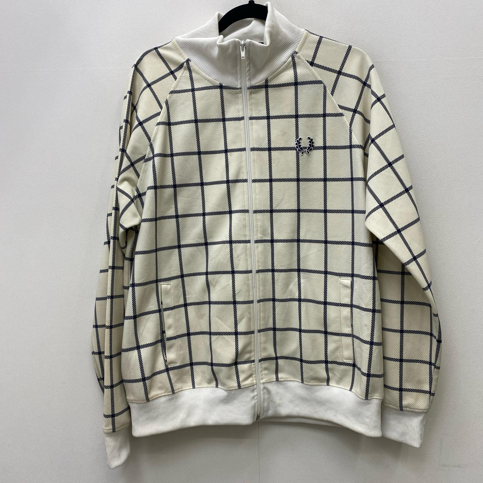 【中古】FRED PERRY | フレッドペリー チェックトラックJKT ジャージ J5350 サイズ:L【加古川店】