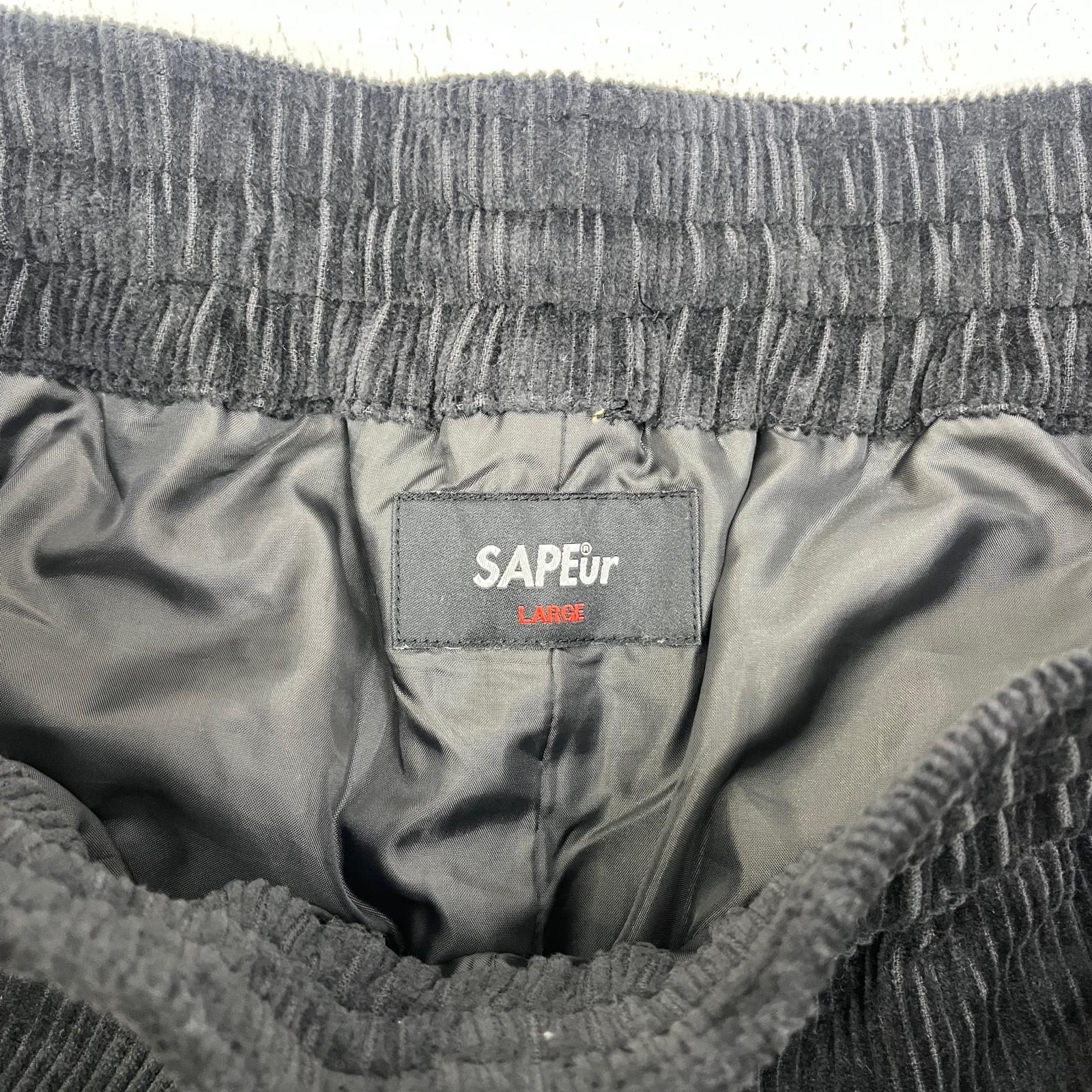 【中古】SAPEur | サプール CORDUROY TRACK PANTS パンツ A0023-488 ブラック サイズ：L【加古川店】
