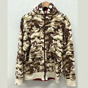 【中古】A BATHING APE | アベイシングエイプ リバーシブルシャークパーカー パーカー 001ZPH731903C カモ サイズ:L【イオン広店】