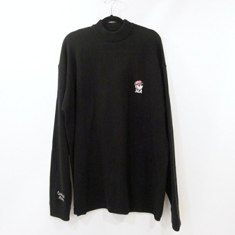 【中古】WIND AND SEA | ウィンダンシー×MALBON GOLF Mockneck Sweater セーター WDS-MALBON-01 ブラック サイズ：XL【姫路東店】(4)