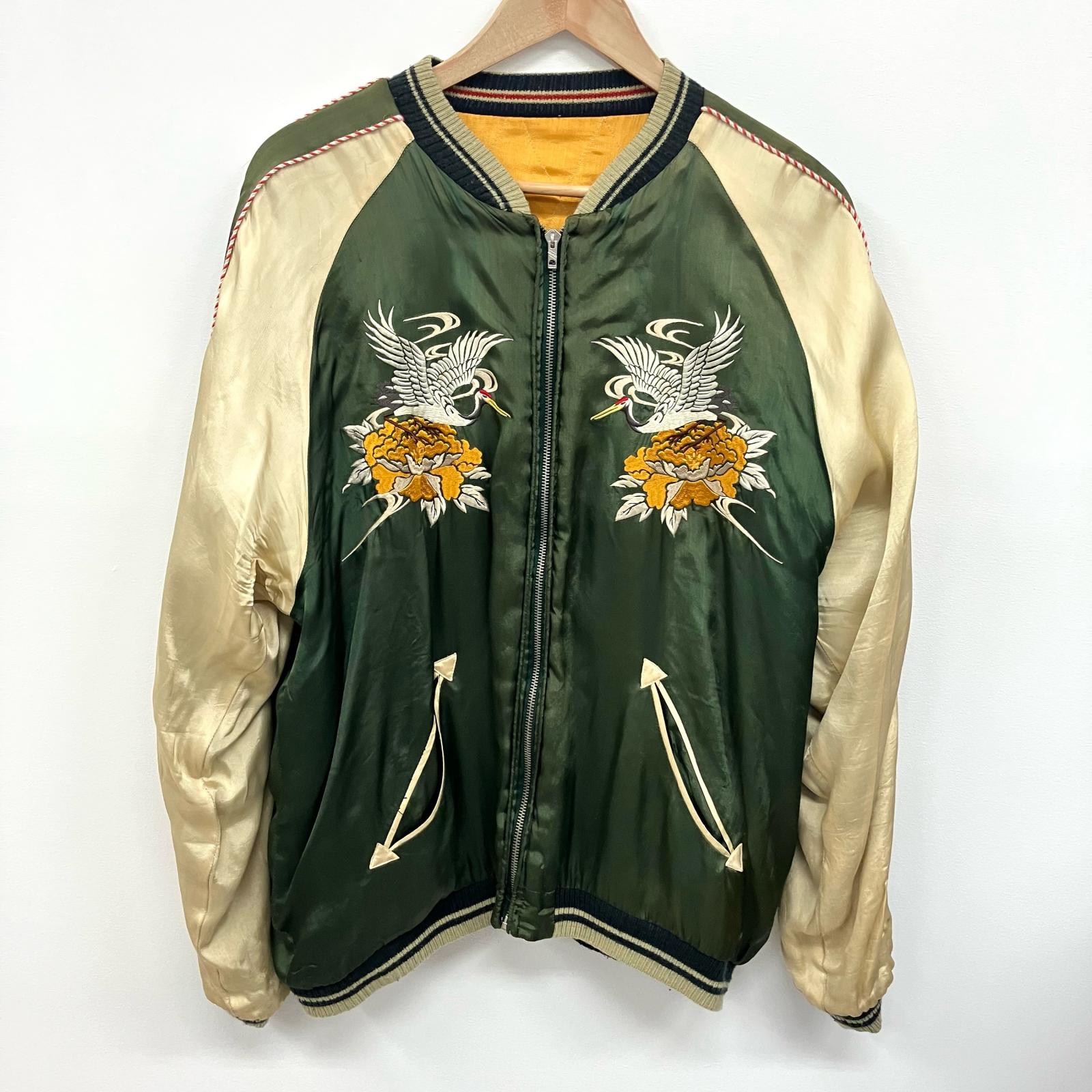 楽天市場】スカジャン 中古(カラーカーキグリーン)(メンズ 楽天市場】スカジャン 中古(カラーカーキグリーン)(メンズ