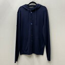 【中古】DOLCE & GABBANA | ドルチェアンドガッバーナ SILK HOODIE カーディガン GHC05K/F43A4 ネイビー サイズ:50【加...