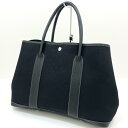 【中古】HERMES | エルメス ガーデンパーティPM トートバッグ ブラック【尾張小牧店】