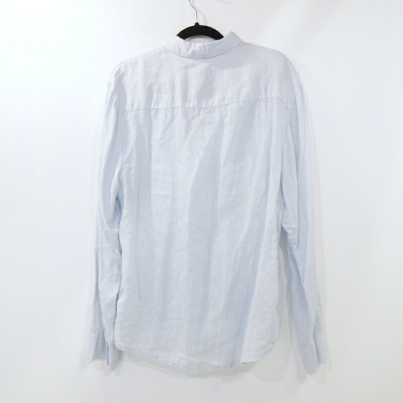 【中古】JAMES PERSE | ジェームスパース リネンスタンダードシャツ 長袖シャツ 18013201301 ライトブルー サイズ：2【姫路東店】