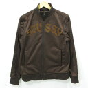 【中古】STUSSY | ステューシー ロゴプリントトラックジャケット ジャージ ブラウン サイズ:S【三重本店】