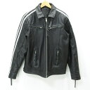 【中古】FREEDOM | フリーダム サイドラインシングルライダース バッファローレザー カウレザージャケット ブラック サイズ:46【三重本店】(4)
