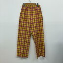 【中古】X-girl | エックスガール PLAID STRAIGHT LEG PANTS パンツ 105231031006 イエロー サイズ:M【イオン広店】