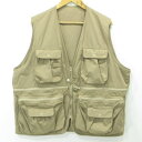 【中古】FreshService | フレッシュサービス TRAVELVEST トラベルベスト マルチポケットベスト FSW-20-VT01 ライトブラウン サ...