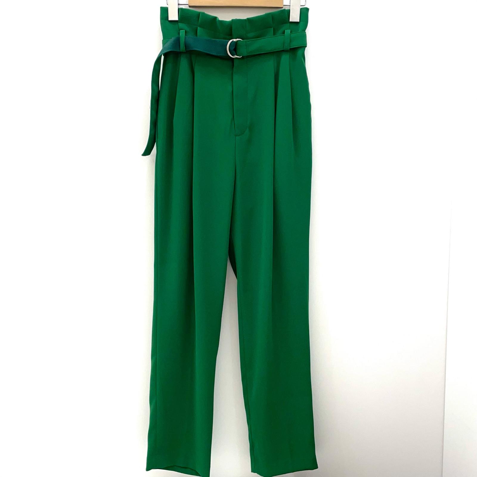 【中古】UN3D. | アンスリード ベルト付きパンツ 522310704301 グリーン サイズ：36【尾張小牧店】