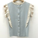 【中古】Darich | ダーリッチ セットアップ ノースリーブ シースルー ショートパンツ ブルー サイズ:FreeSize【尾張小牧店】