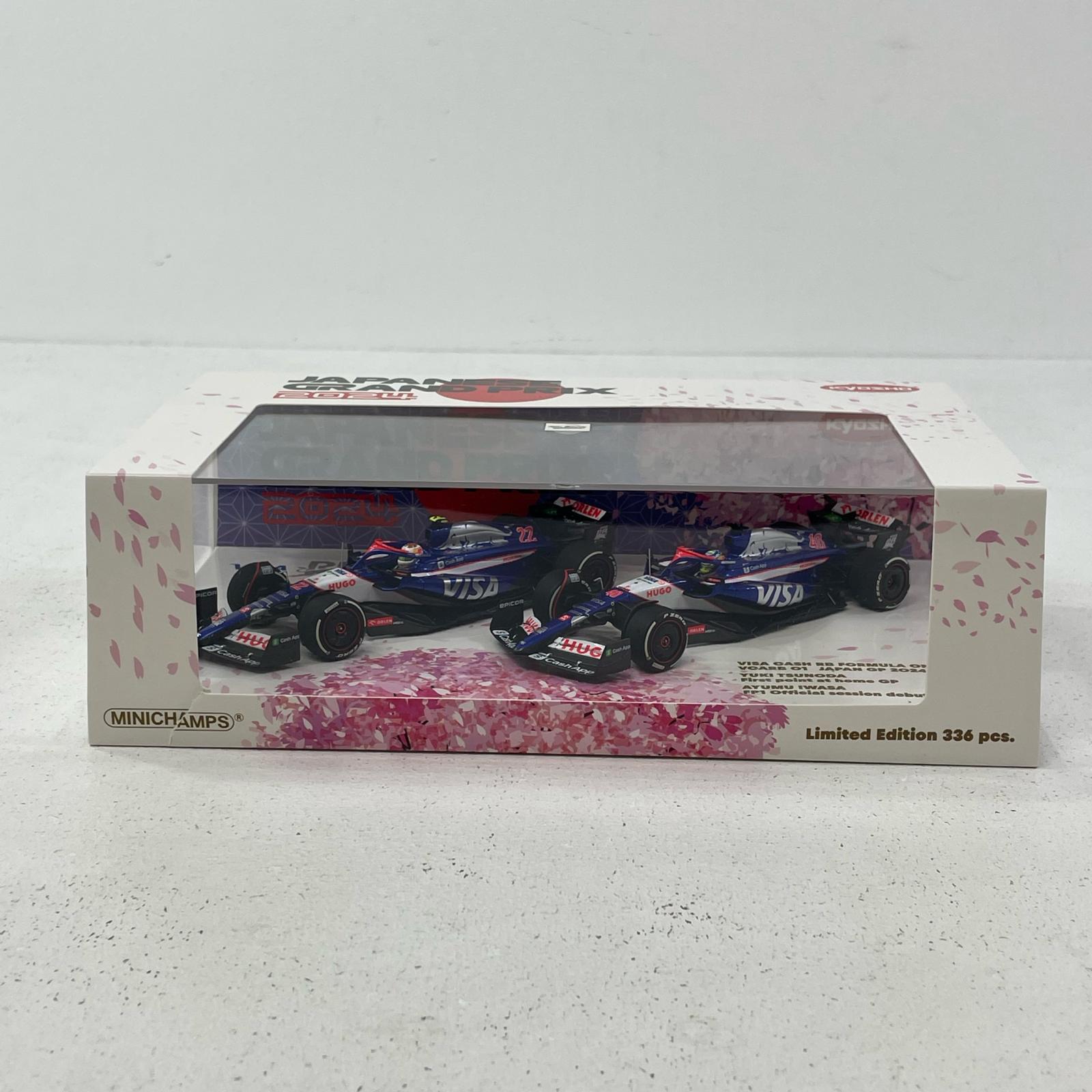 【中古】 MINICHAMPS 1/43 ビザ キャッシュ RB F1 チーム VCARB 01 角田裕毅 & 岩佐歩夢 日本GP 2024【尾張小牧店】